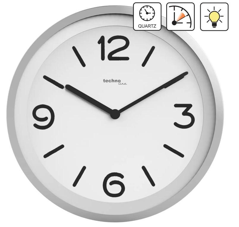 Годинник настінний Technoline WT7400 Silver (DAS301570) - фото 2 Годинник настінний Technoline WT7400 Silver (DAS301570) - фото 2