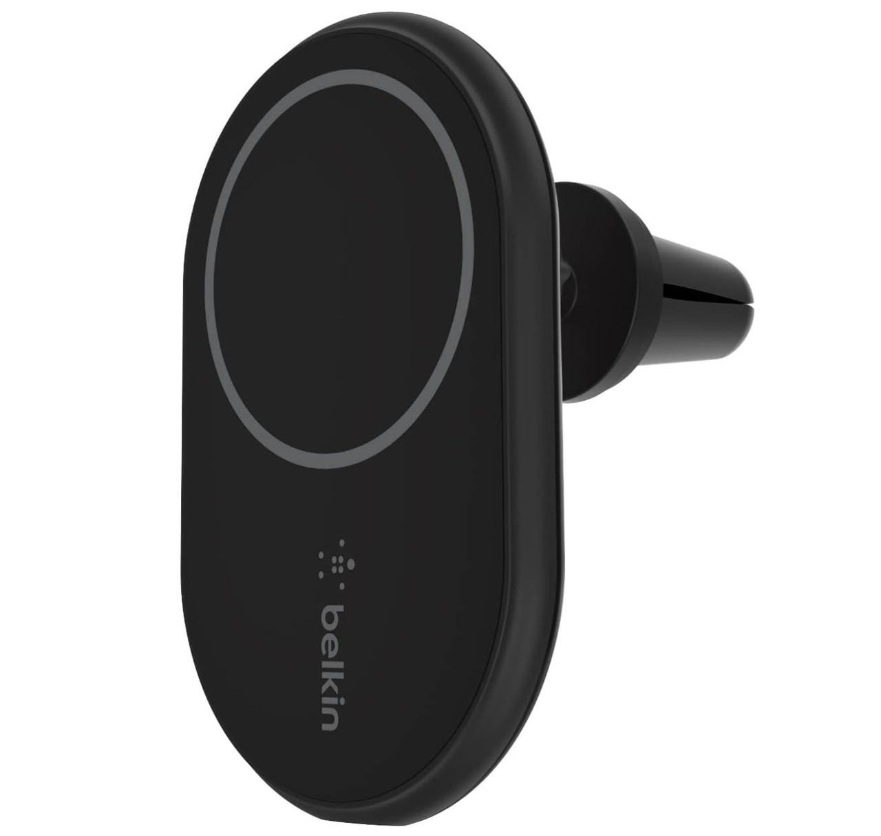 Держатель для телефона Belkin Auto Holder Air Ven Mount MagSafe Black 10W (WIC004BTBK-NC)