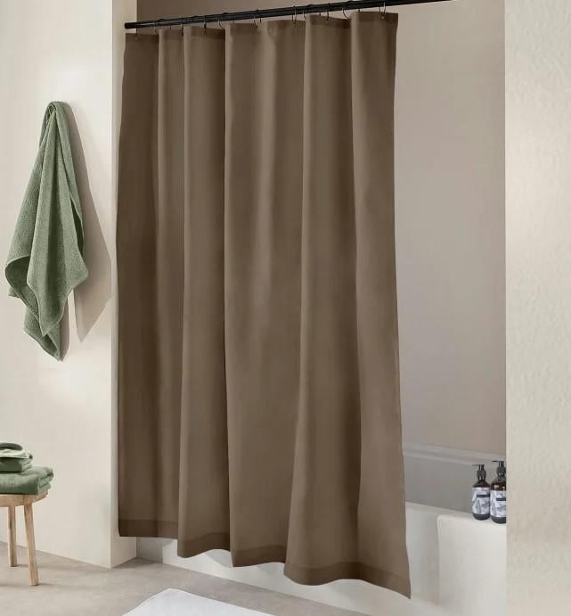 Штора для ванной Chaoya текстильная 180х180 см Коричневий (AWN-00458) Штора для ванной Chaoya текстильная 180х180 см Коричневий (AWN-00458)