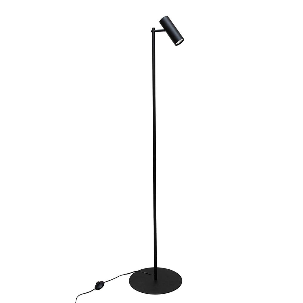 Торшер MSK Electric Focus напольный с поворотным плафоном под лампу GU10 Черный (NL 15055 BK)