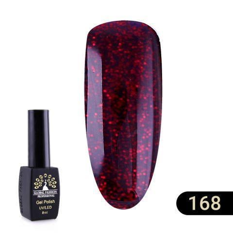 Гель-лак Global Fashion Black elite 168