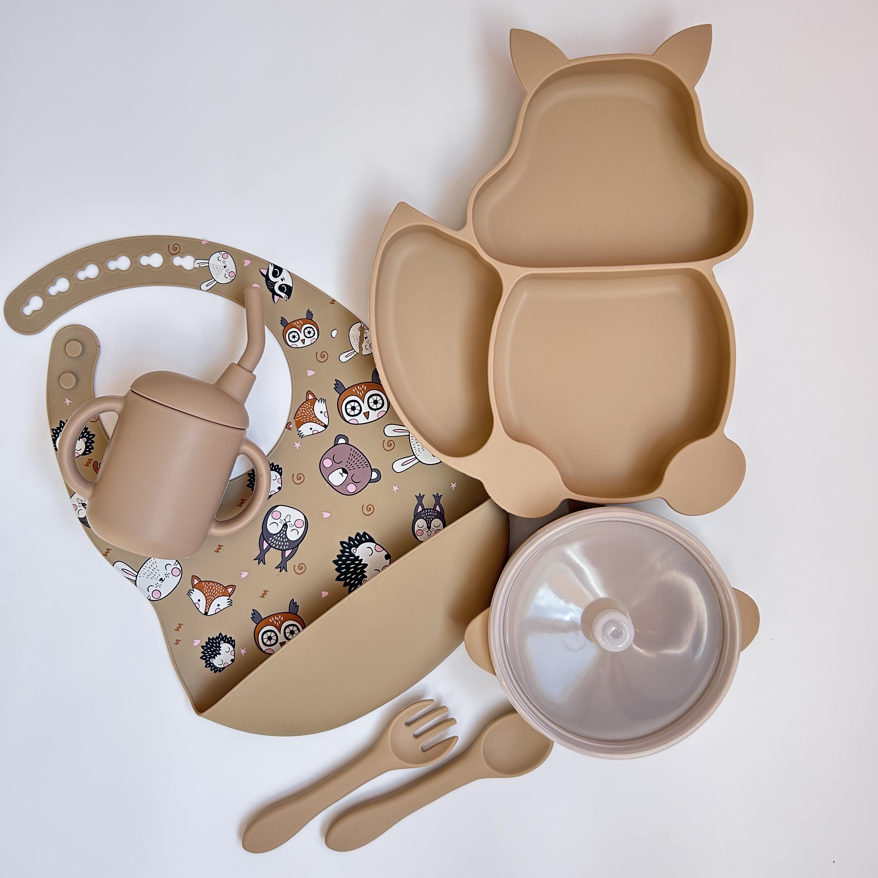 Детский набор посуды SQPR img_e5524 из силикона принт Белка (Y15) - фото 1 Детский набор посуды SQPR img_e5524 из силикона принт Белка (Y15) - фото 1