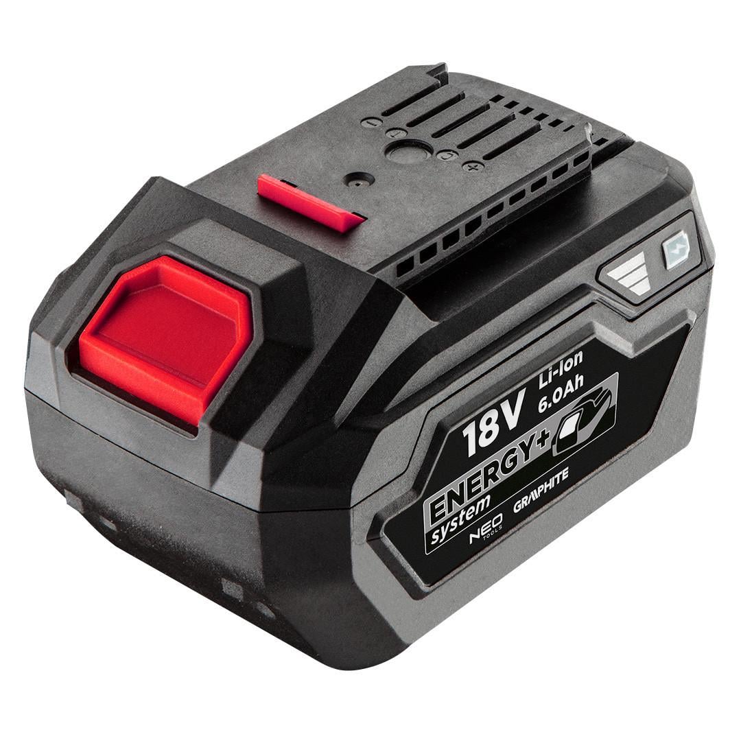 Батарея аккумуляторная GRAPHITE Energy+ 58G086 18 В Li-Ion 6,0 Ач