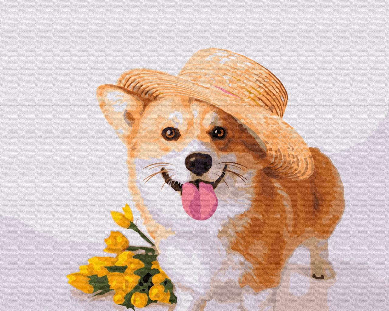 Картина по номерам Brushme BS52650 Собачка джентльмен 40х50 см (1791879915)