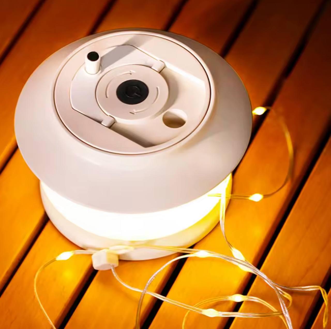 Лампа кемпинговая аккумуляторная светодиодная 2в1 с гирляндой 20 м (u5u-ts8-od0) - фото 8 Лампа кемпинговая аккумуляторная светодиодная 2в1 с гирляндой 20 м (u5u-ts8-od0) - фото 8