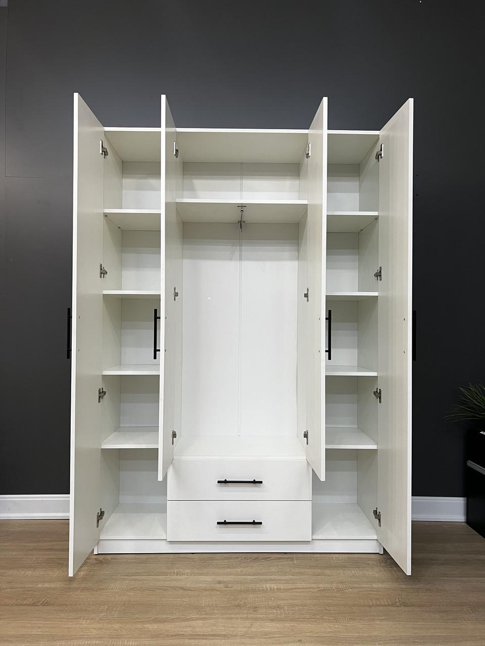 Шафа Стандарт 2/4 1286х1900х416 мм Білий - фото 3 Шафа Стандарт 2/4 1286х1900х416 мм Білий - фото 3