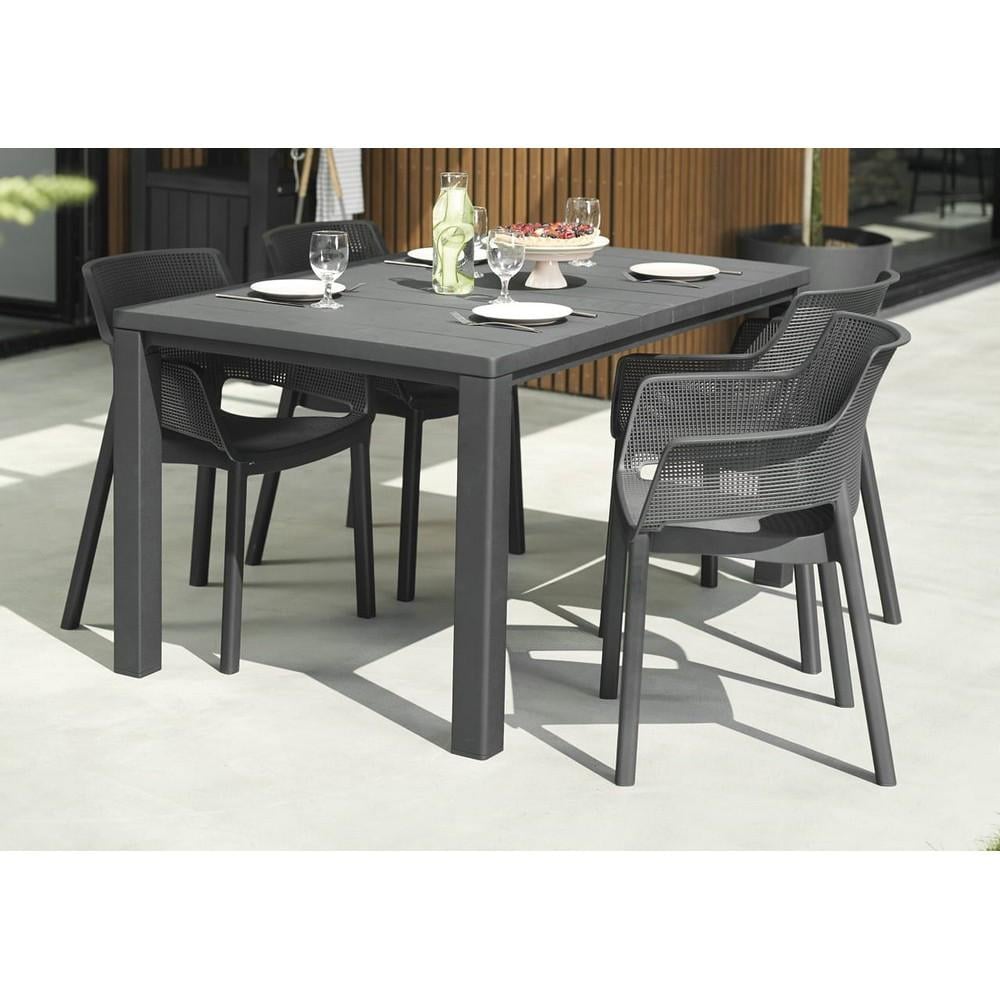 Стол садовый Keter Julie гранитный (246186) - фото 2 Стол садовый Keter Julie гранитный (246186) - фото 2