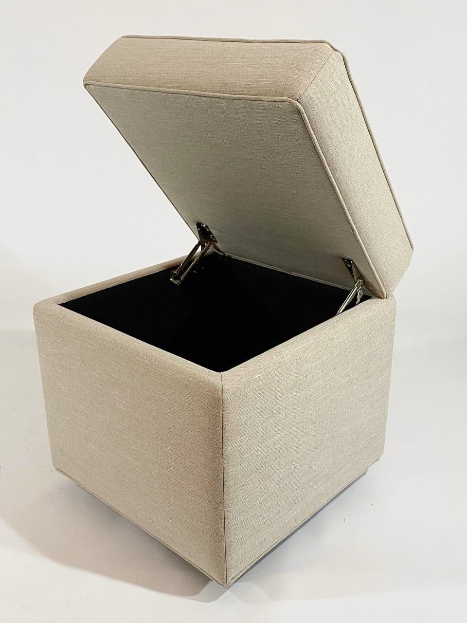 Пуф с сундуком для хранения Pidvushko Box Melva 06 47х47 см Светло-бежевый (4000-04) Пуф с сундуком для хранения Pidvushko Box Melva 06 47х47 см Светло-бежевый (4000-04)