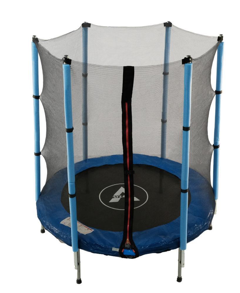 Батут детский Atleto с защитной сеткой на металлических опорах 140 см Синий (132-76-21000400) - фото 4 Батут детский Atleto с защитной сеткой на металлических опорах 140 см Синий (132-76-21000400) - фото 4