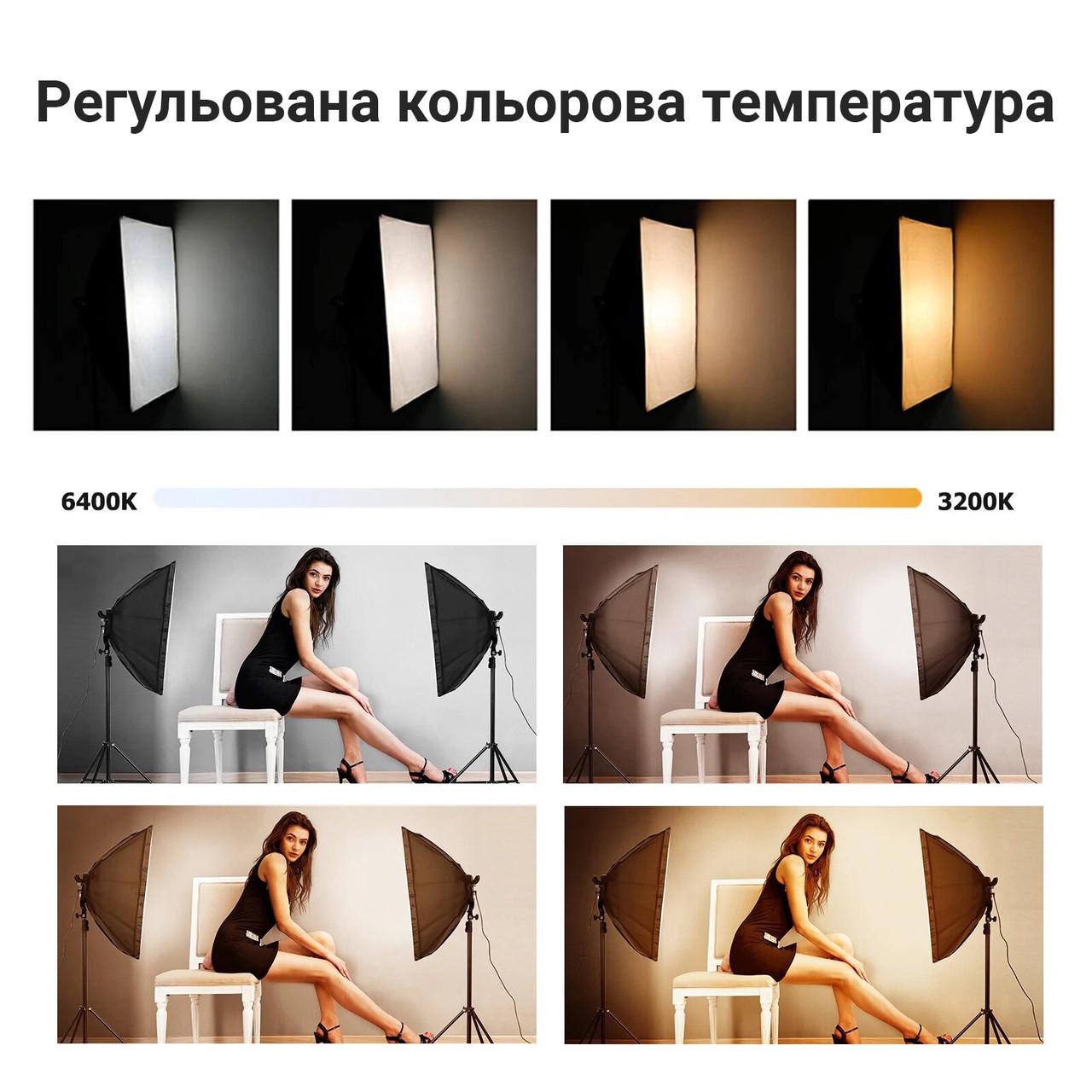 Комплект с 2-х светодиодных софтбоксов Andoer SBK-02 (7563) - фото 8