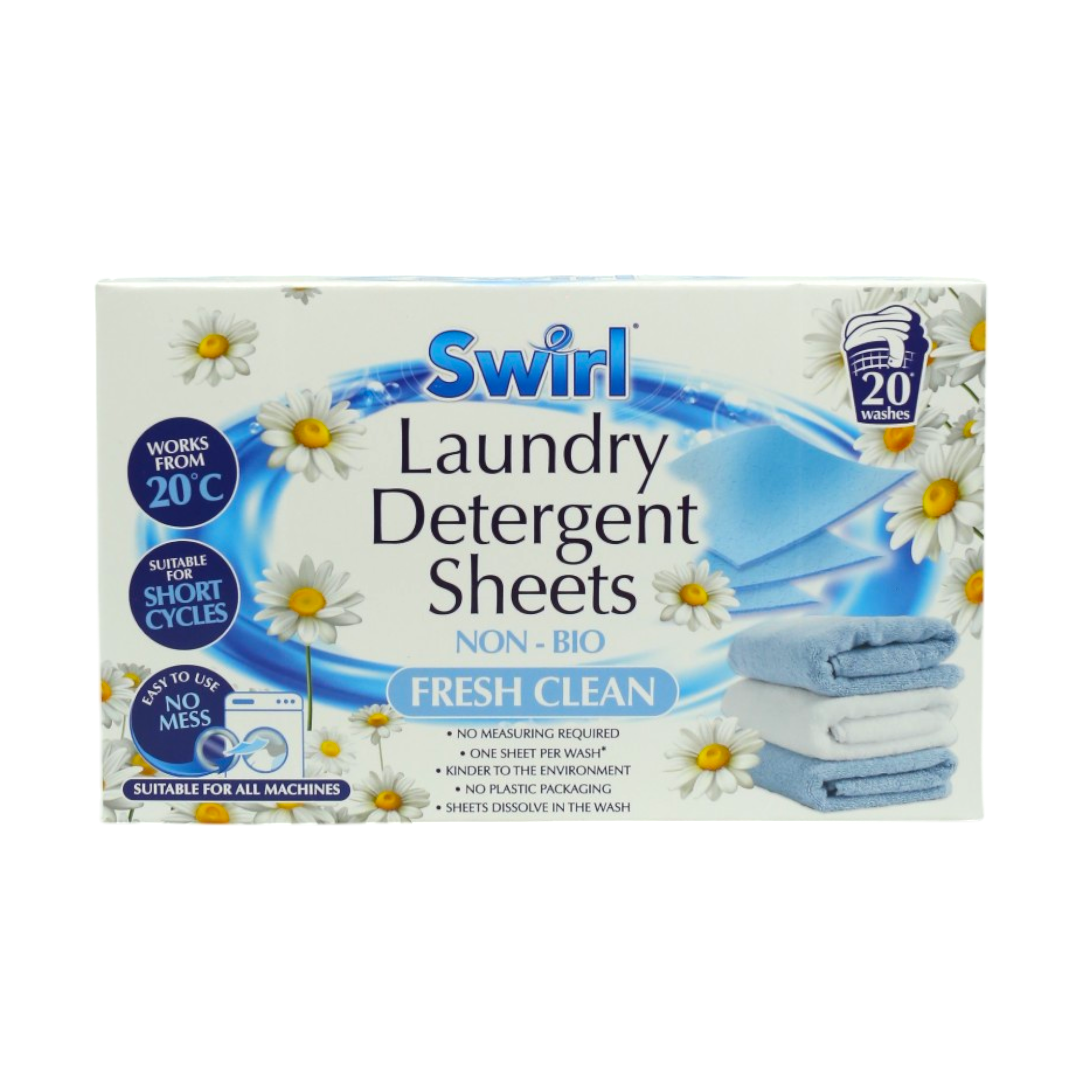 Листи прального порошку Swirl Свіжість універсальна 20 шт. (НФ-00008912)