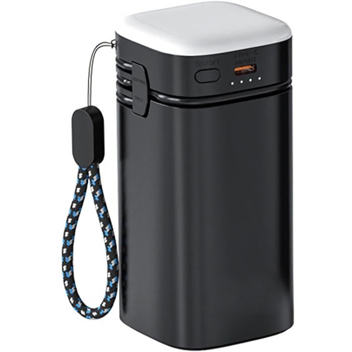 Повербанк ATRIA WPD-69B 20000 mAh 22,5W 12V 3А PD QC USB-C Lightning Black (38869611)