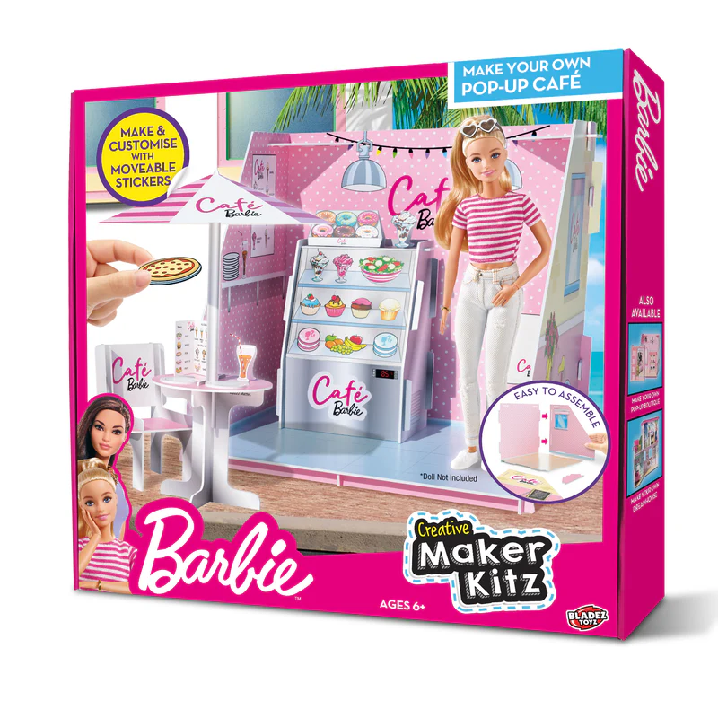 Творческий набор Barbie Make Your Own Pop-Up Cafe Maker Kitz для самостоятельной сборки (2788788223) - фото 3