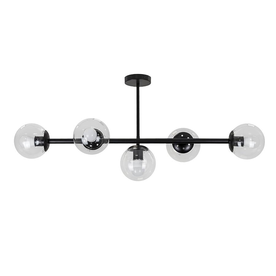 Люстра 7529906-5 BK+CL Черный/Прозрачный (LVS4736) - фото 1 Люстра 7529906-5 BK+CL Черный/Прозрачный (LVS4736) - фото 1