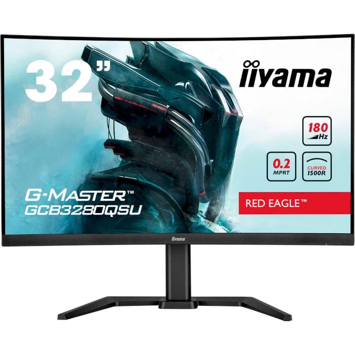 Игровой монитор изогнутый 31.5" Iiyama G-Master GCB3280QSU-B2 Red Eagle Black (33148782)