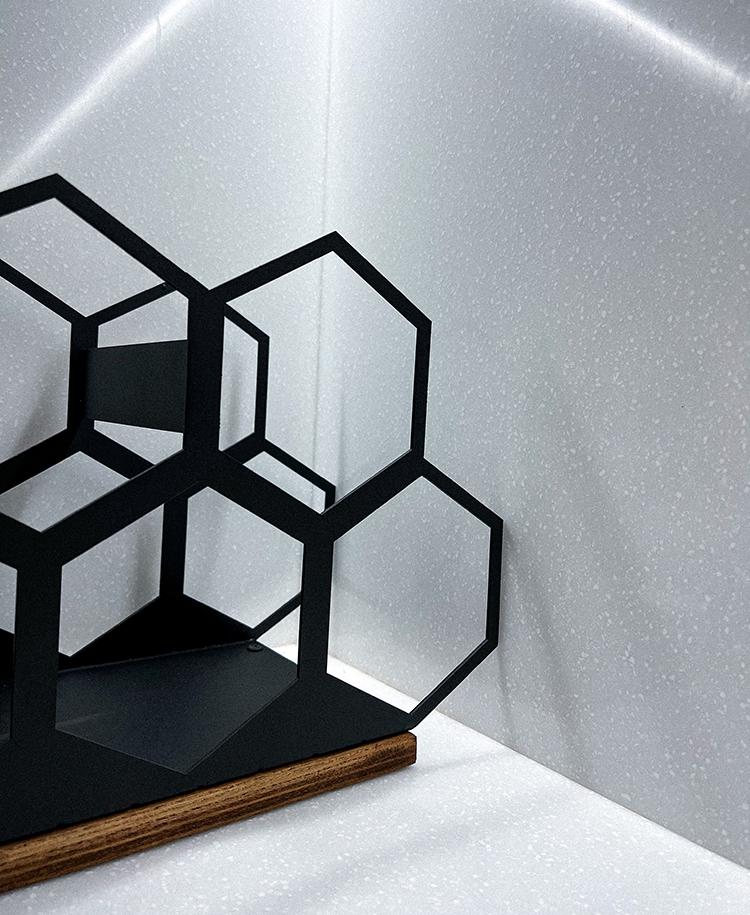 Подставка для вина NC Home Соты из деревянного основания на 5 бутылок (110227) - фото 10 Подставка для вина NC Home Соты из деревянного основания на 5 бутылок (110227) - фото 10