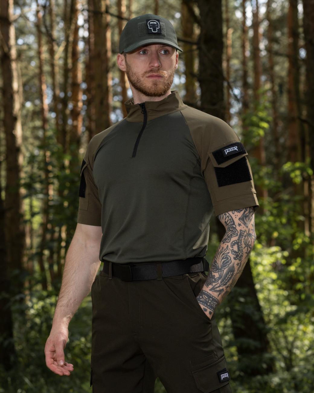 Футболка чоловіча Bezet S Хакі (6135)