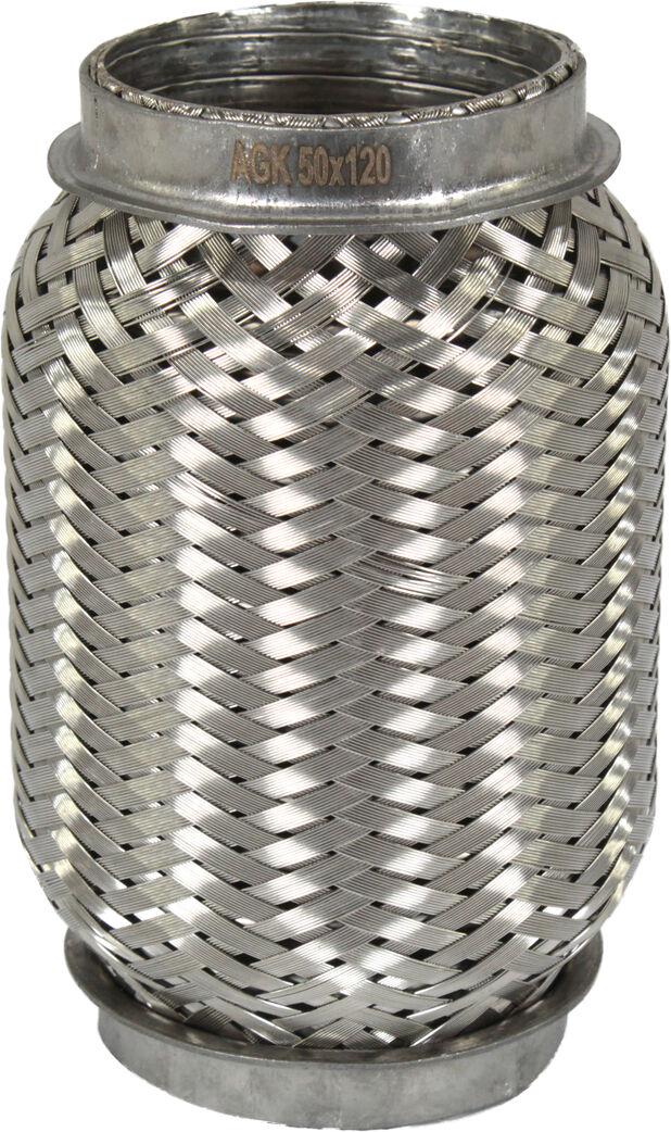 Гофра глушителя AGK Interlock 3-х шаровая короткий фланец 50х120 мм (I50120)