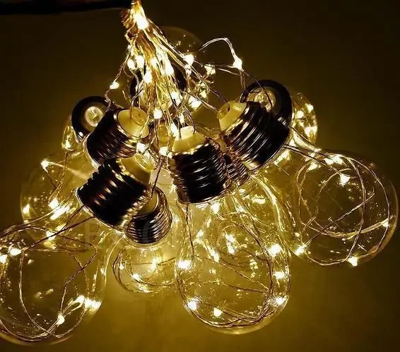 Гирлянда лампа Эдисона UKC RD-9007 75 LED RGB теплый свет 3 м (3-5-14487)