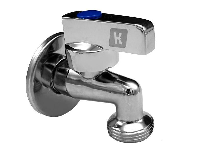 Кран для підключення пральної машини RSk кутовий 1/2"x3/4" Хром (RS-k-AVEX-019-005)