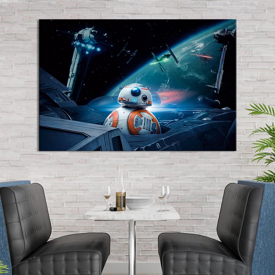 Настенний декор Дроид BB-8 из Звёздных войн 120x80 см (A31-1)