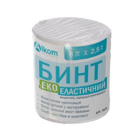 Бинт медичний Алком еластичний середньої розтяжності 12 см 1,5 м (5512А) - фото 2