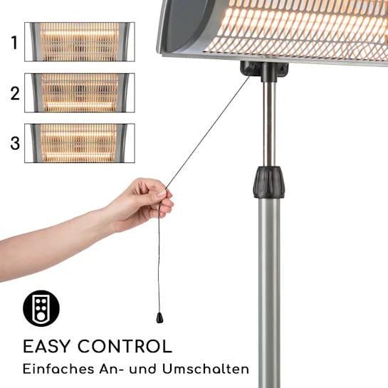 Обігрівач інфрачервоний Blumfeldt Heat Guard Focus 1000/2000 Вт (10032518) - фото 7