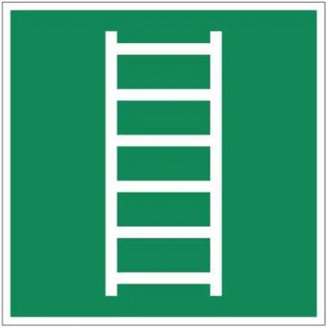 Знак Лестница для эвакуации Зеленый (д-9070)
