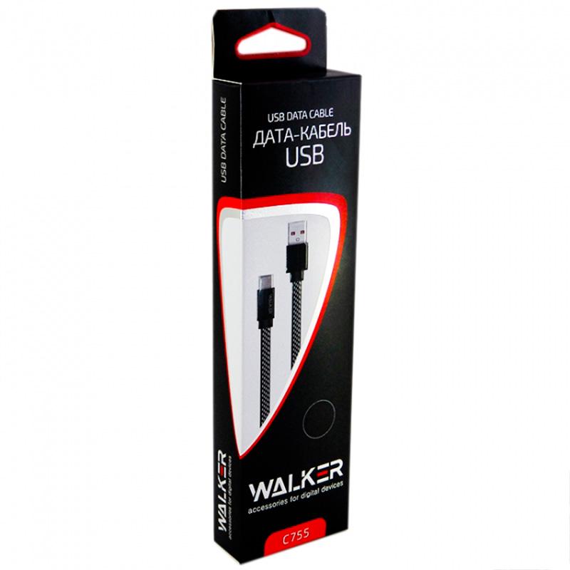 Кабель Walker C755 micro-USB Black - фото 2