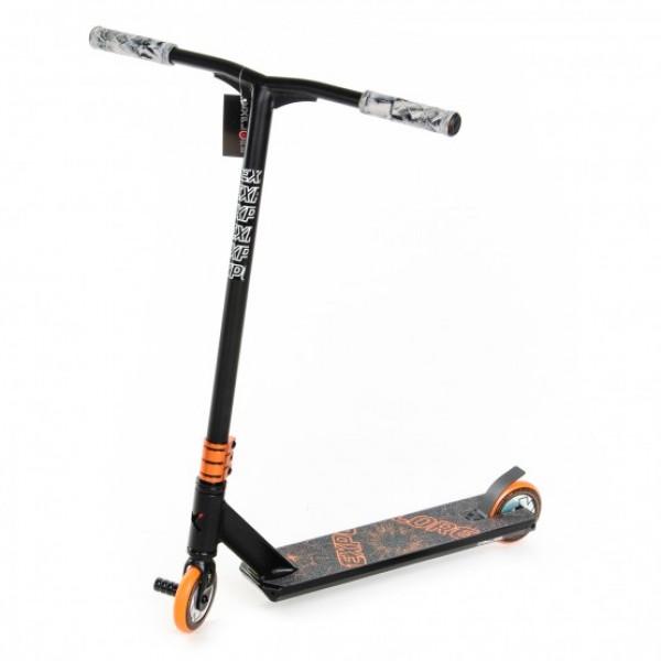 Трюковий самокат LEADER New Explore з пегами Чорно-помаранчевий (8913) Трюковий самокат LEADER New Explore з пегами Чорно-помаранчевий (8913)