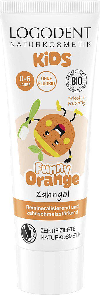 Гель зубний для дітей 0-6 років Sante Kids Funny Orange без фтору 75 мл (700246) - фото 3 Гель зубний для дітей 0-6 років Sante Kids Funny Orange без фтору 75 мл (700246) - фото 3
