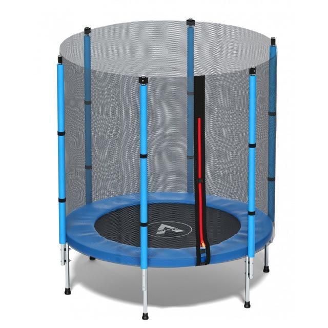 Батут детский комнатный Atleto 140 см с сеткой Синий (25550752) - фото 3 Батут детский комнатный Atleto 140 см с сеткой Синий (25550752) - фото 3