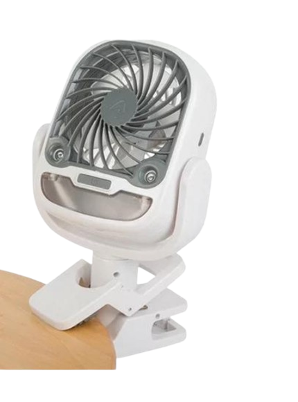 Вентилятор с прищепкой RGB USB 2в1 настольный