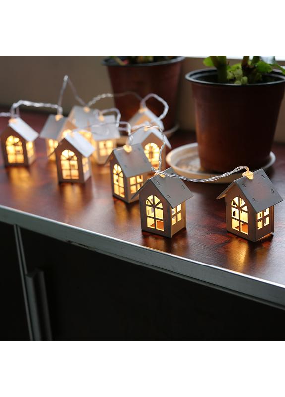 Гирлянда Домики 20 шт. на батарейках (401882)