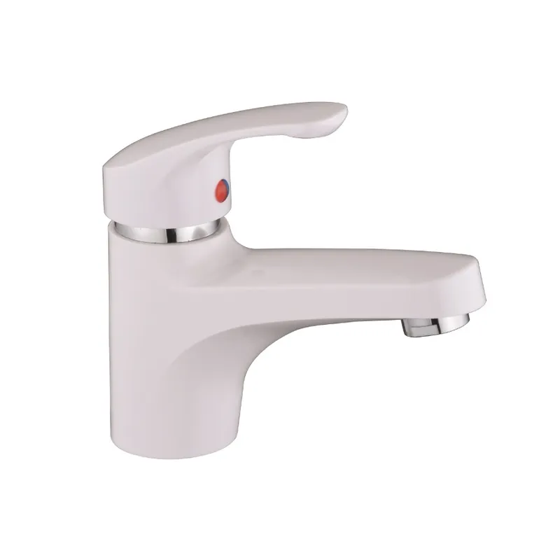 Смеситель для умывальника PLAMIX Fidel-001 SET White с подводом (PM0659)