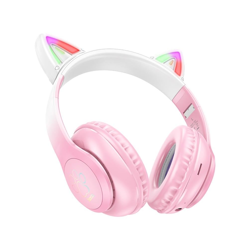 Гарнітура безпровідна Hoco W42 Cat Ear Pink (29caa1-2030512) - фото 2