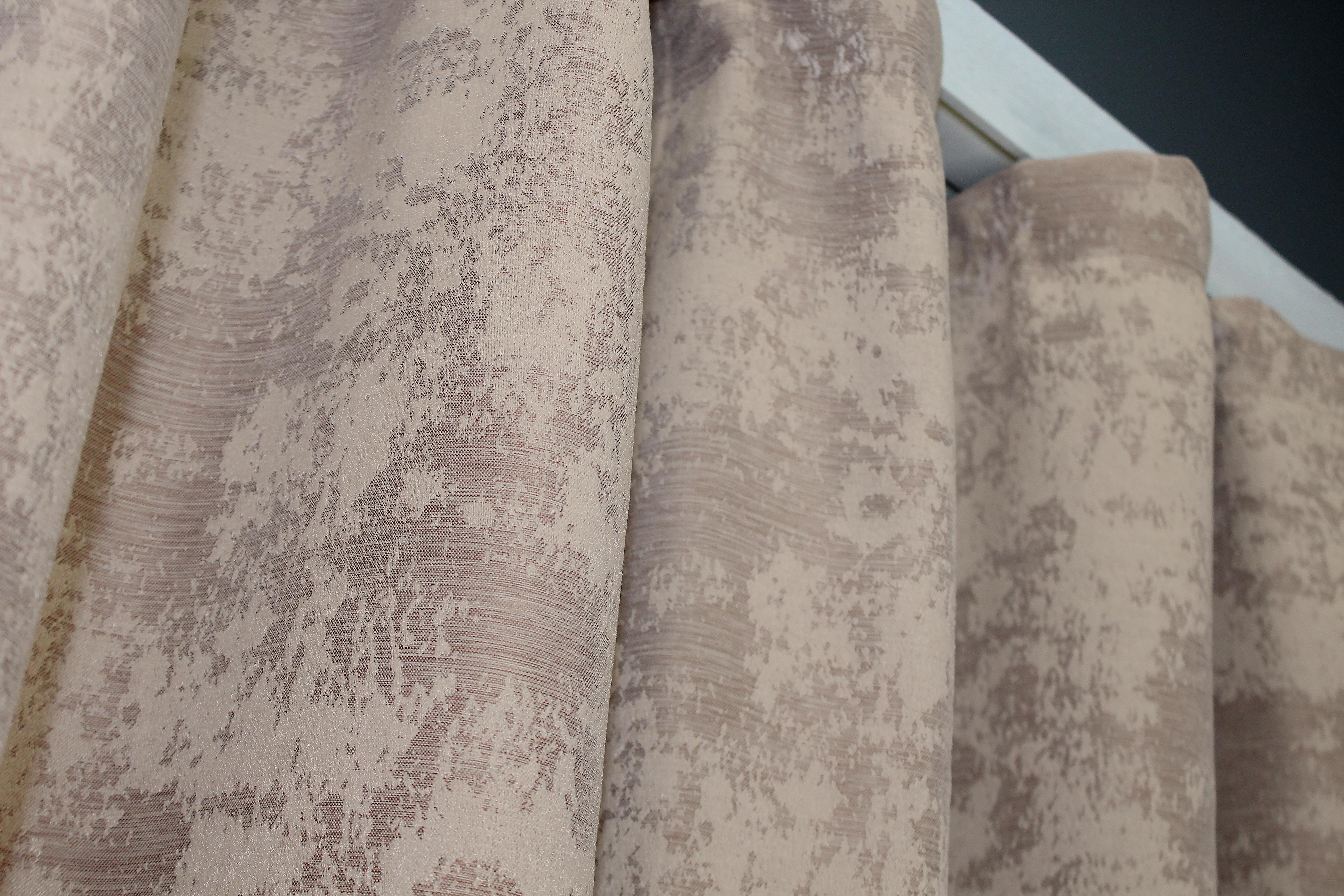 Комплект штор VR-Textil Sultan YL №1290ш жакард 130х170 см 2 шт. Бежево-пудровий (35-0085) - фото 5 Комплект штор VR-Textil Sultan YL №1290ш жакард 130х170 см 2 шт. Бежево-пудровий (35-0085) - фото 5