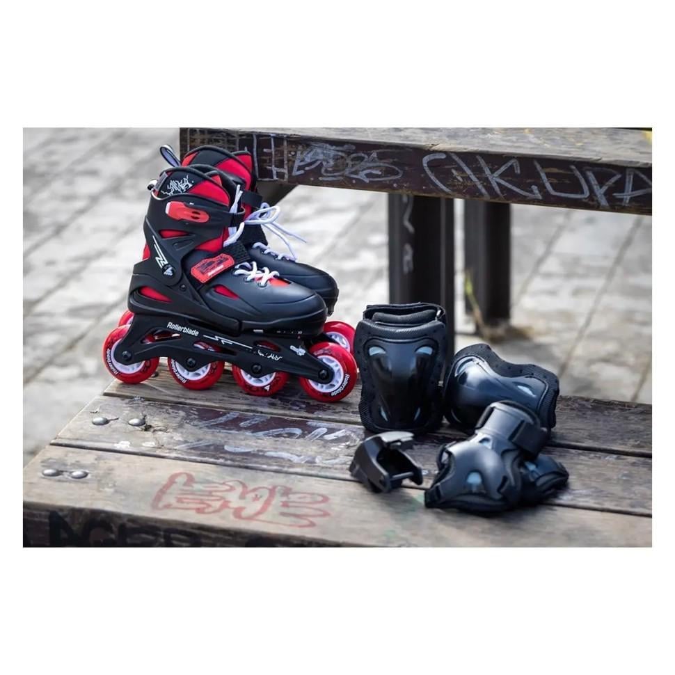 Ролики Rollerblade Fury Combo 2023 р. 33-38 Black/Red - фото 2