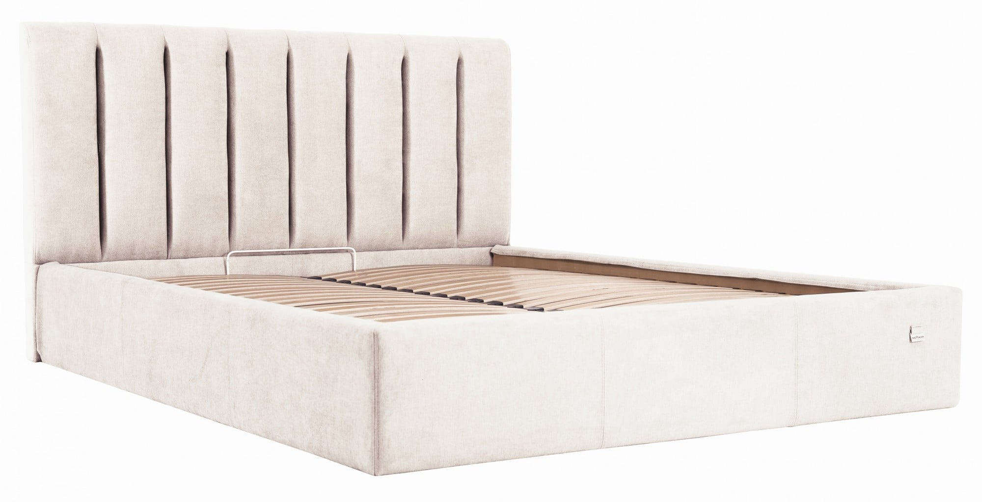 Кровать с подъемным механизмом двуспальная Sanam Comfort Мисти Milk 160х200 см Бежевый