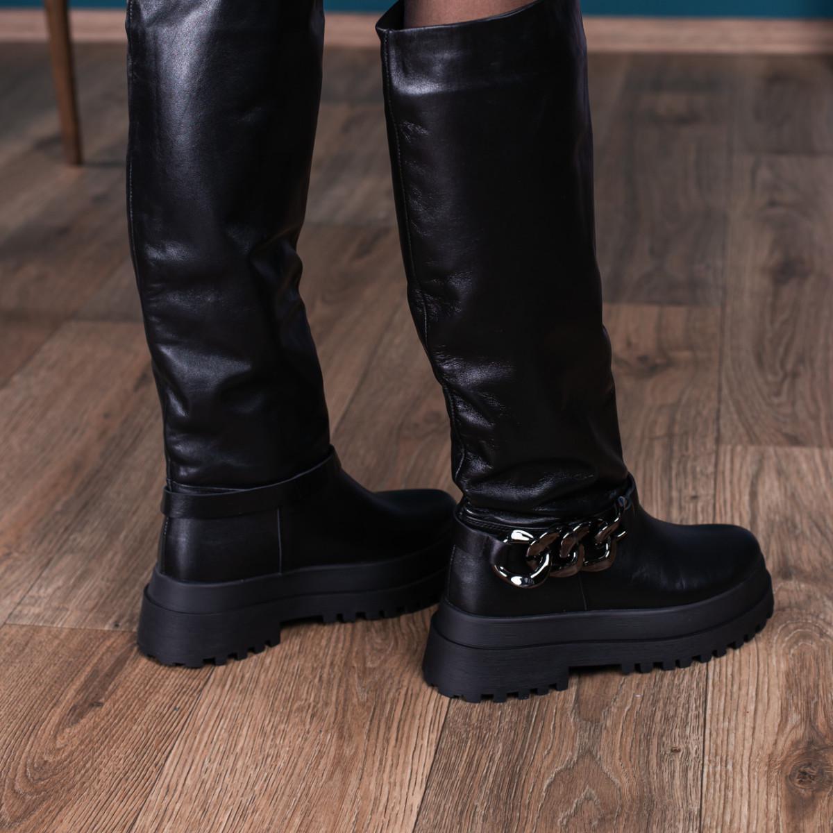 Ботфорти жіночі зимові Fashion р. 38 24,5 см Чорний (3426) - фото 8 Ботфорти жіночі зимові Fashion р. 38 24,5 см Чорний (3426) - фото 8