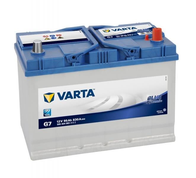 Аккумулятор автомобильный Varta 595404083 Dynamic G7 6СТ 95 Ah ASIA 830A EN Blue (2150)