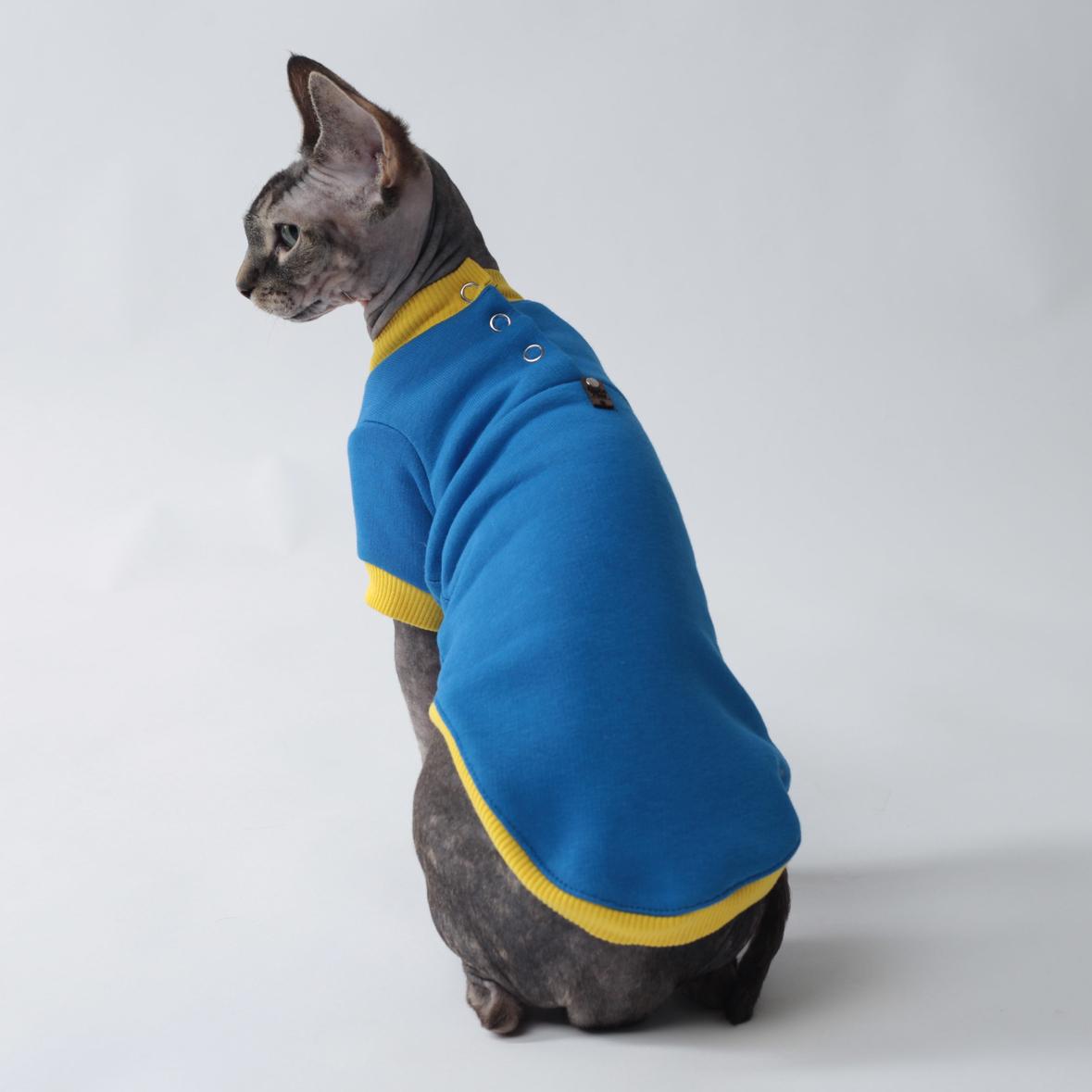 Кофта для котів з рукавом Style Pets UK Патріотична XL Blue (479XL) - фото 3