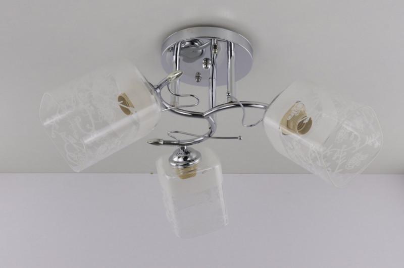 Люстра потолочная на 3 лампочки 9511B/3-ch Хром (5-9511B/3-ch)