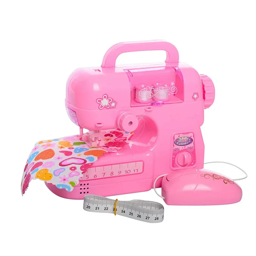 Детский игровой набор Limo Toy Модельер Швейная машинка из пластика 28х11х18 см Розовый (150-98-MP2030)