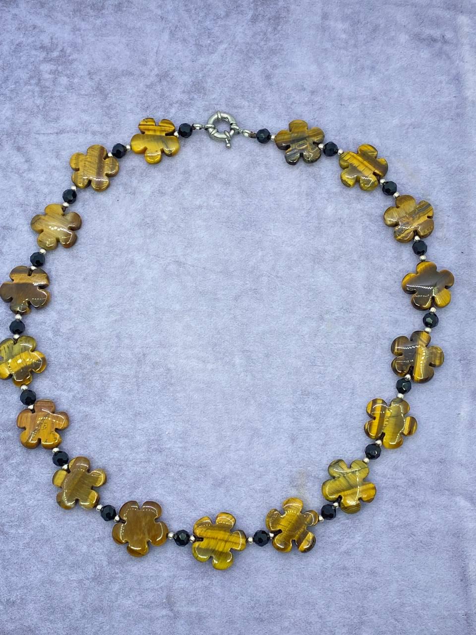 Бусы тигровый глаз 50 см Коричневый (884)