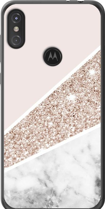 Чехол на Motorola One Power Пастельный мрамор (4342t-1588-42517)