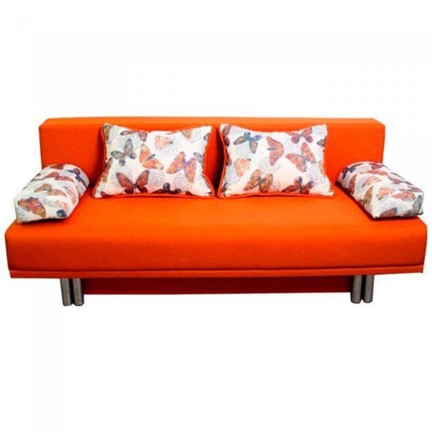 Диван раскладной Шик Галичина Марсель ортопедический Дерево/Оранжевый