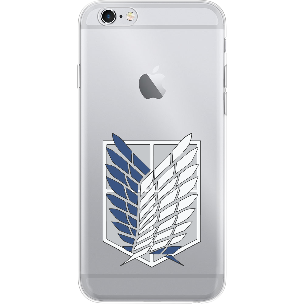 Чехол Boxface iPhone 6 Атака Титанов Крылья Свободы Прозрачный силикон (24523-bk88-24523)