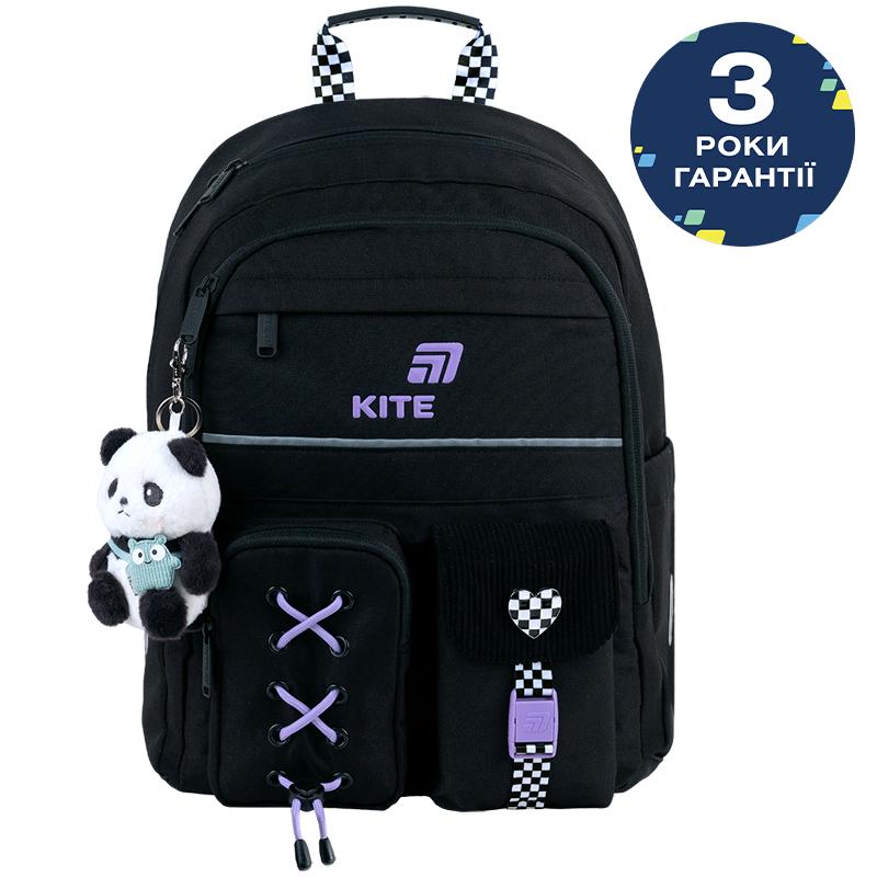 Шкільний рюкзак Kite Education Panda Love K26-584M-2 Шкільний рюкзак Kite Education Panda Love K26-584M-2