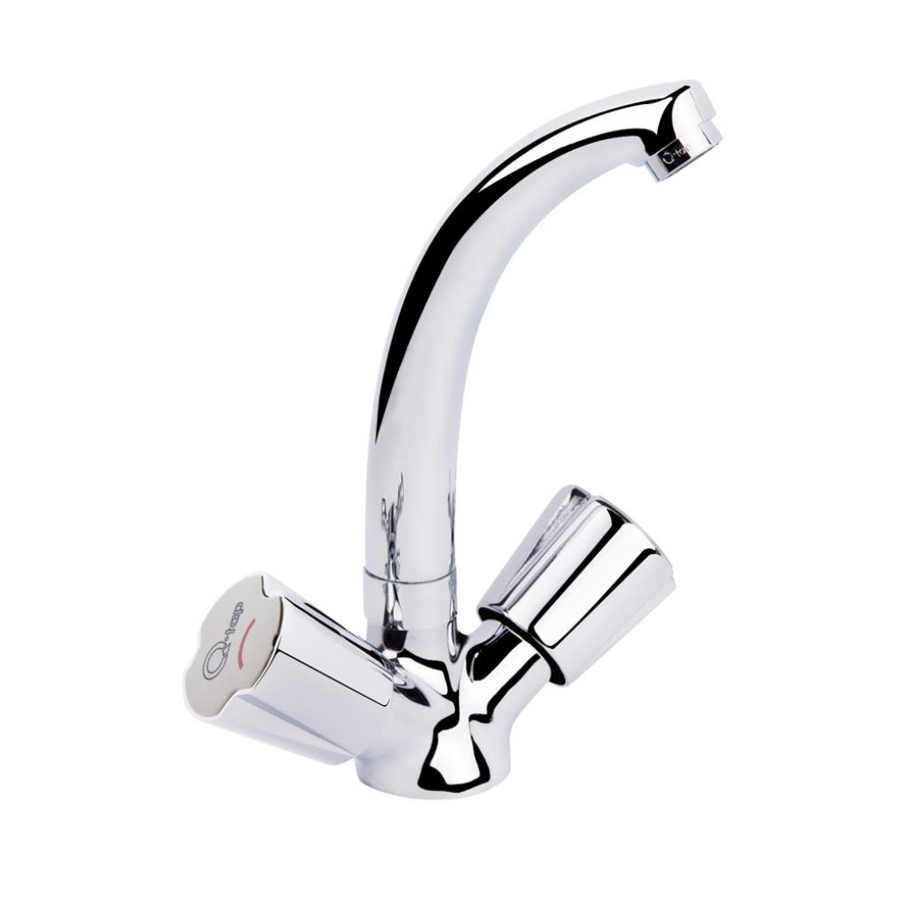 Смеситель для кухни Q-tap Mix CRM 272 QTMIXCRM272 двухвентильный Хром (110863)